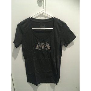 "You're Not Worthy" gray, v-neck t-shirt from Stone Brewing Co., Size: XL